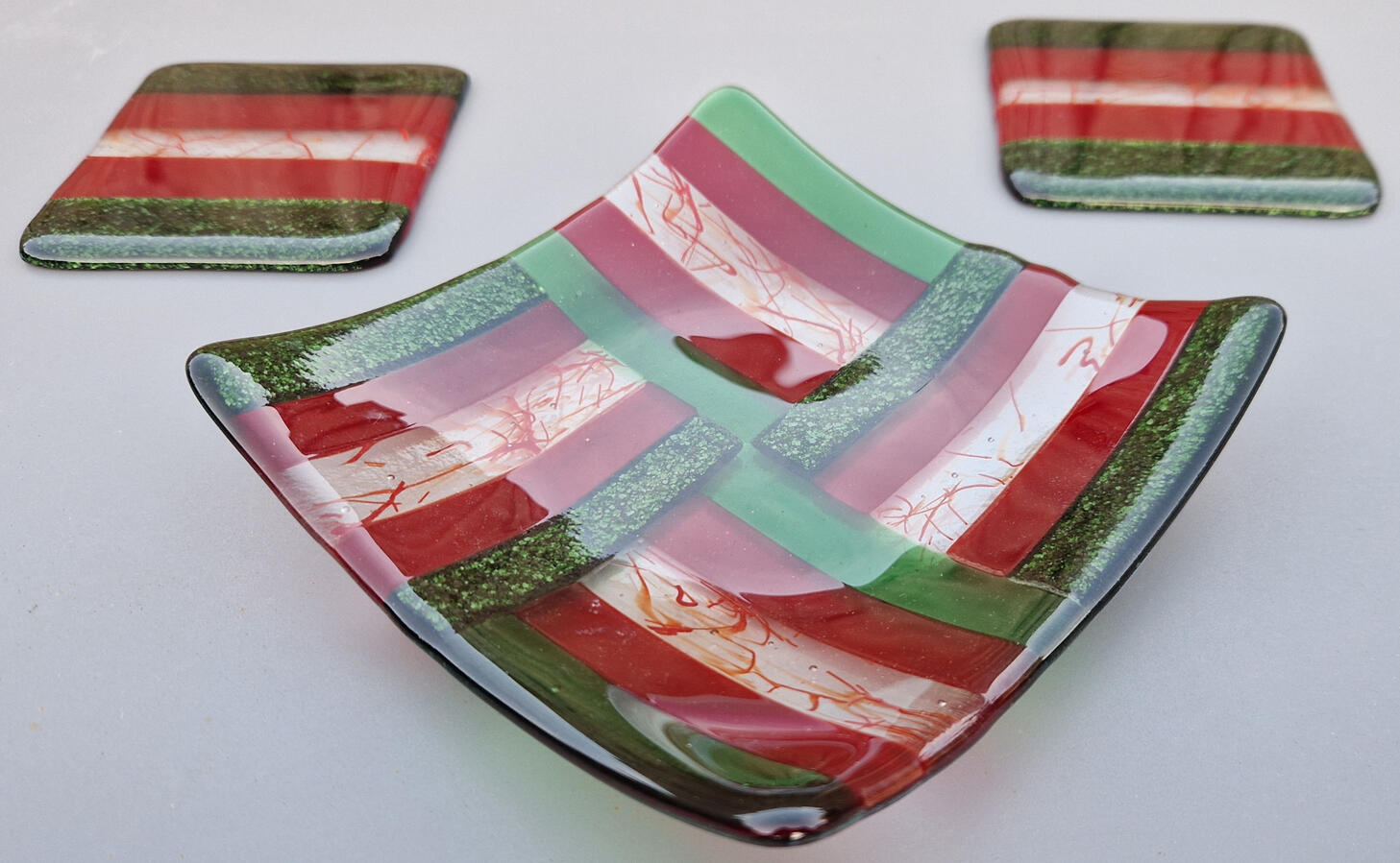 Three Piece Dish Set - Piet Mondrian Style (Modern) Three Piece Dish Set - Piet Mondrian Style (Modern)